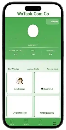 Wa Task Account Info