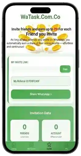 Wa Task Login Refral Code